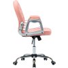 Otočná kancelářská židle umělá kůže [289361] (Barva Růžová)