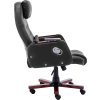 Masážní kancelářská židle umělá kůže [20379] (Barva Černá)