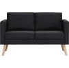 2dílná sedací souprava textilní [276855] (Barva Černá)