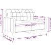 2místná pohovka 120 cm textil [359086] (Barva Hnědá)