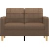 2místná pohovka 120 cm textil [359086] (Barva Hnědá)