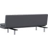 Rozkládací pohovka se 2 polštáři umělá kůže [241722] (Barva Černá)