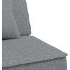 Rozkládací pohovka ve tvaru L 255x140x70 cm textil [3157248] (Barva Tmavě šedá)