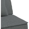 Rozkládací pohovka ve tvaru L 255x140x70 cm textil [3157248] (Barva Tmavě šedá)