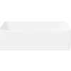 Umyvadlo 48 x 37 x 13 cm keramika obdélníkové [153338] (Barva Bílá)