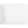 Umyvadlo 48 x 37 x 13 cm keramika obdélníkové [153338] (Barva Bílá)