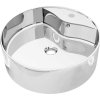 Keramické umyvadlo s otvorem na baterii a přepadem, kulaté [141938] (Barva Bílá)
