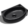 Keramické umyvadlo s přepadem a otvorem pro baterii [141925] (Barva Černá)