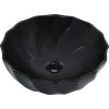 Umyvadlo 46 x 17 cm keramika [143922] (Barva Černá)