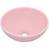 Luxusní umyvadlo kulaté matné krémové 32,5 x 14 cm keramické [146966] (Barva matná růžová)