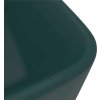 Luxusní umyvadlo matné tmavě zelené 41 x 30 x 12 cm keramické [147044] (Barva matná světle modrá)