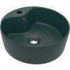 Luxusní umyvadlo přepad matné světle zelené 36x13 cm keramické [147038] (Barva matná tmavě šedá)