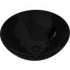 Keramické koupelnové umyvadlo kulaté [141929] (Barva Černá)
