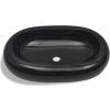 Keramické umyvadlo oválné [141920] (Barva Černá)