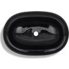 Keramické umyvadlo oválné [141920] (Barva Černá)