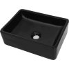 Umyvadlo 41 x 30 x 12 cm keramika [142734] (Barva Černá)