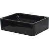 Umyvadlo 41 x 30 x 12 cm keramika [142734] (Barva Černá)