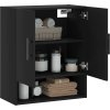 Nástěnná skříňka 60 x 31 x 70 cm kompozit [829933] (Barva Černá)