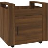 Kancelářský kontejner 60 x 45 x 60 cm kompozitní dřevo [816615] (Barva Hnědý dub)