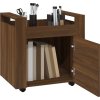 Kancelářský kontejner 60 x 45 x 60 cm kompozitní dřevo [816615] (Barva Hnědý dub)