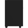 Odkládací skříňka na kolečkách 33 x 38 x 60 cm dřevotříska [803048] (Barva Černá)