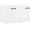 Nástěnná skříňka 60 x 36,5 x 35 cm kompozitní dřevo [812921] (Barva Bílá s vysokým leskem)