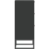 Příborník 60 x 30 x 75 cm kompozitní dřevo [352113] (Barva Černá)