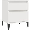 Noční stolky 2 ks 40x35x50 cm [821843] (Barva Bílá)