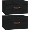Nástěnné noční stolky 2 ks 40x29,5x22 cm [820991] (Barva Šedá)