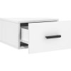 Nástěnné noční stolky 2 ks 35 x 35 x 20 cm [829841] (Barva Bílá s vysokým leskem)