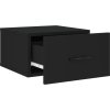 Nástěnné noční stolky 2 ks 35 x 35 x 20 cm [829855] (Barva Černá)