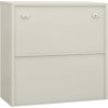 Kancelářská skříň 90 x 40 x 90 cm ocel [335931] (Barva Světle šedá)
