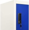 Uzamykatelná skříň 90 x 45 x 180 cm ocel [339810] (Barva Šedá a modrá)