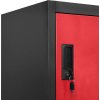 Uzamykatelná skříň 90 x 40 x 180 cm ocel [339825] (Barva antracitová a červená)