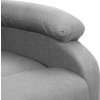 Zvedací masážní křeslo textil [329709] (Barva Světle šedá)
