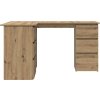Rohový psací stůl 145x100x76 cm kompozitní dřevo [801092] (Barva dub sonoma)