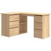 Rohový psací stůl 145x100x76 cm kompozitní dřevo [801092] (Barva dub sonoma)