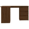 Rohový psací stůl 145x100x76 cm kompozitní dřevo [801092] (Barva dub sonoma)