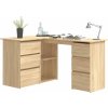 Rohový psací stůl 145x100x76 cm kompozitní dřevo [801092] (Barva dub sonoma)