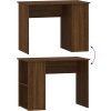 Psací stůl 100x55x75 cm kompozitní dřevo [823029] (Barva Kouřový dub)