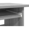 Psací stůl 80 x 45 x 74 cm kompozitní dřevo [801368] (Barva Betonová šedá)