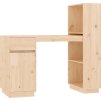 Psací stůl 110x53x117 cm masivní borové dřevo [814509] (Barva Přírodní)