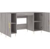 Psací stůl 140 x 50 x 75 cm kompozitní dřevo [829538] (Barva Šedá sonoma)