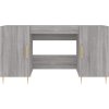 Psací stůl 140 x 50 x 75 cm kompozitní dřevo [829538] (Barva Šedá sonoma)