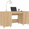 Psací stůl 140 x 50 x 75 cm kompozitní dřevo [829527] (Barva dub sonoma)
