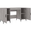 Psací stůl 140 x 50 x 75 cm kompozitní dřevo [829552] (Barva Betonová šedá)