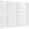 Skládací 6dílný paraván v japonském stylu 240 x 170 cm [352082] (Barva Černá)