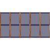 5dílný paraván 350 x 180 cm [319181] (Barva Černá)