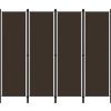 4dílný paraván 200 x 180 cm [320720] (Barva Hnědá)