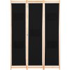 3dílný paraván 120 x 170 x 4 cm textil [248183] (Barva Černá)